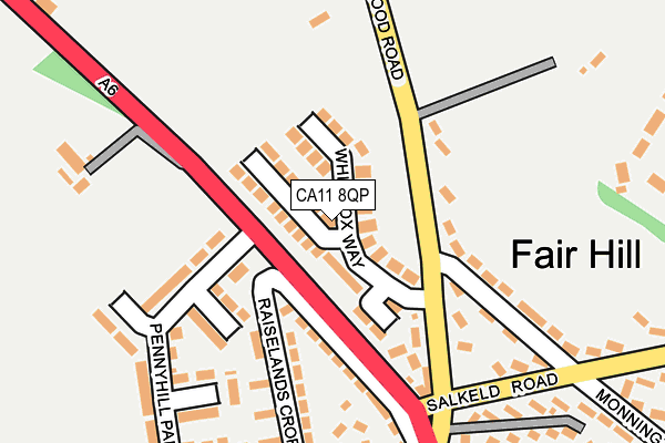 CA11 8QP map - OS OpenMap – Local (Ordnance Survey)