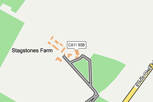 CA11 8SB map - OS OpenMap – Local (Ordnance Survey)