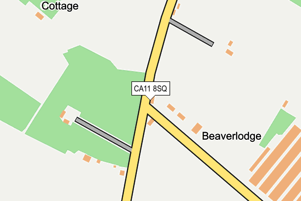 CA11 8SQ map - OS OpenMap – Local (Ordnance Survey)