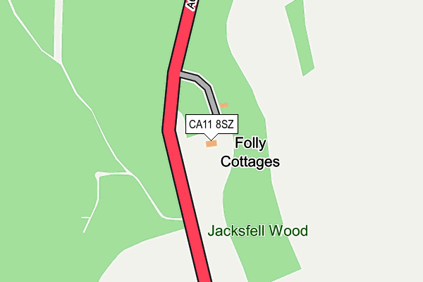 CA11 8SZ map - OS OpenMap – Local (Ordnance Survey)