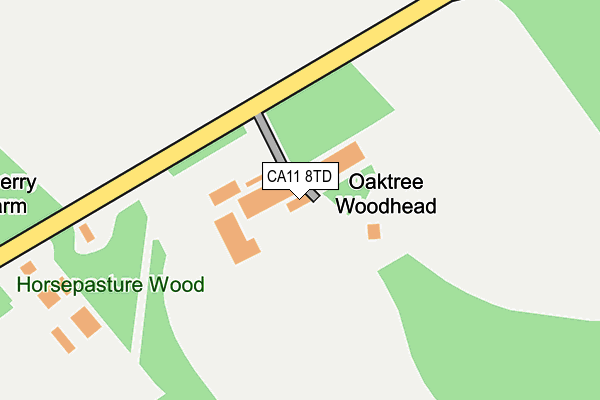 CA11 8TD map - OS OpenMap – Local (Ordnance Survey)