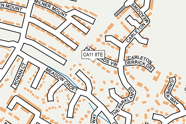 CA11 8TE map - OS OpenMap – Local (Ordnance Survey)