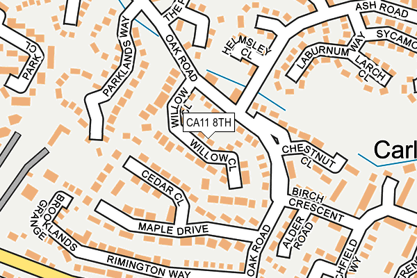 CA11 8TH map - OS OpenMap – Local (Ordnance Survey)