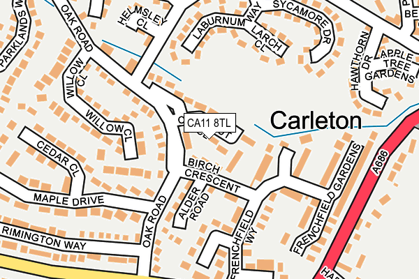CA11 8TL map - OS OpenMap – Local (Ordnance Survey)