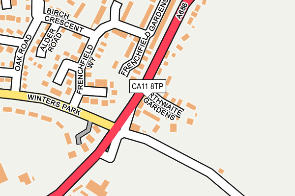 CA11 8TP map - OS OpenMap – Local (Ordnance Survey)