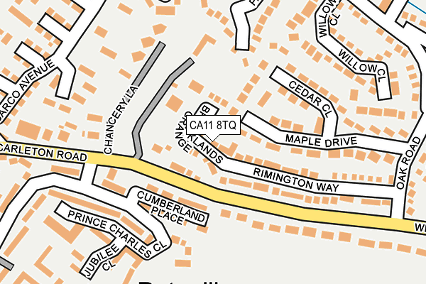 CA11 8TQ map - OS OpenMap – Local (Ordnance Survey)