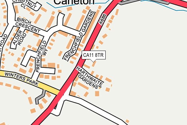 CA11 8TR map - OS OpenMap – Local (Ordnance Survey)