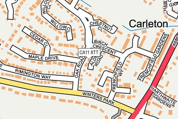 CA11 8TT map - OS OpenMap – Local (Ordnance Survey)