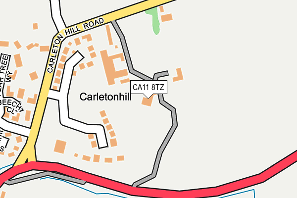 CA11 8TZ map - OS OpenMap – Local (Ordnance Survey)