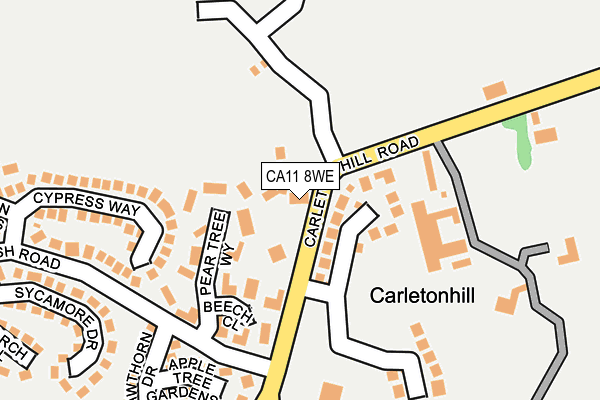 CA11 8WE map - OS OpenMap – Local (Ordnance Survey)