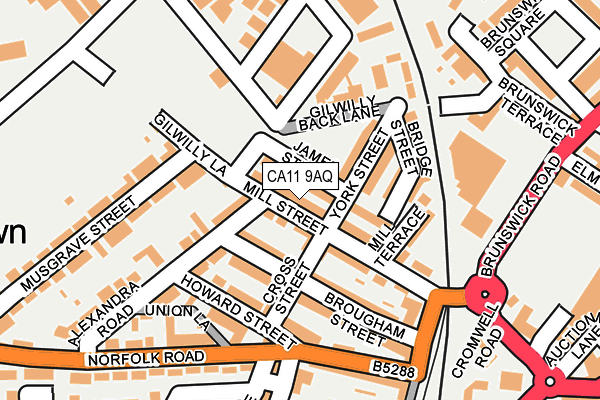 CA11 9AQ map - OS OpenMap – Local (Ordnance Survey)