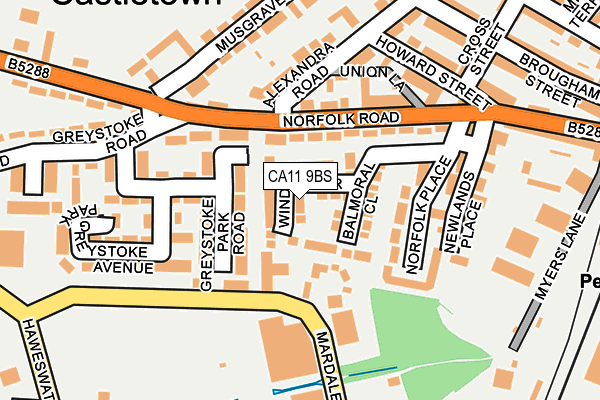 CA11 9BS map - OS OpenMap – Local (Ordnance Survey)