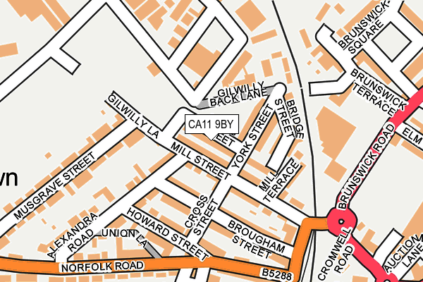 CA11 9BY map - OS OpenMap – Local (Ordnance Survey)