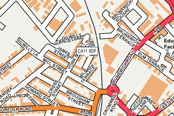 CA11 9DF map - OS OpenMap – Local (Ordnance Survey)