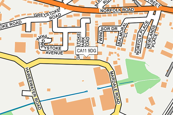 CA11 9DG map - OS OpenMap – Local (Ordnance Survey)