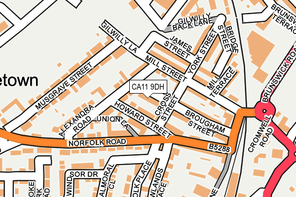 CA11 9DH map - OS OpenMap – Local (Ordnance Survey)