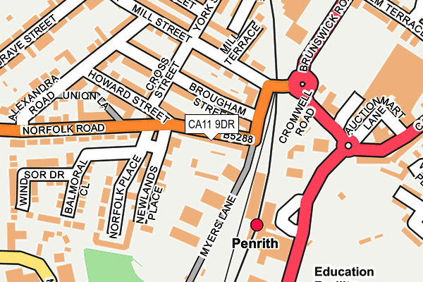 CA11 9DR map - OS OpenMap – Local (Ordnance Survey)