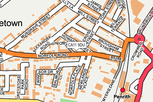 CA11 9DU map - OS OpenMap – Local (Ordnance Survey)