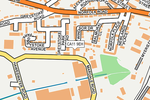 CA11 9EH map - OS OpenMap – Local (Ordnance Survey)