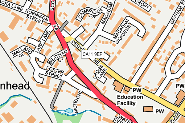 CA11 9EP map - OS OpenMap – Local (Ordnance Survey)