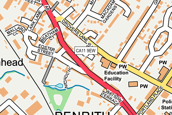 CA11 9EW map - OS OpenMap – Local (Ordnance Survey)