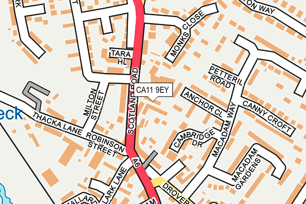 CA11 9EY map - OS OpenMap – Local (Ordnance Survey)