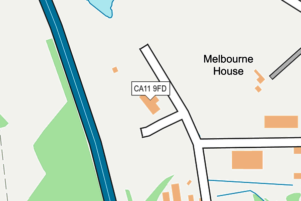 CA11 9FD map - OS OpenMap – Local (Ordnance Survey)