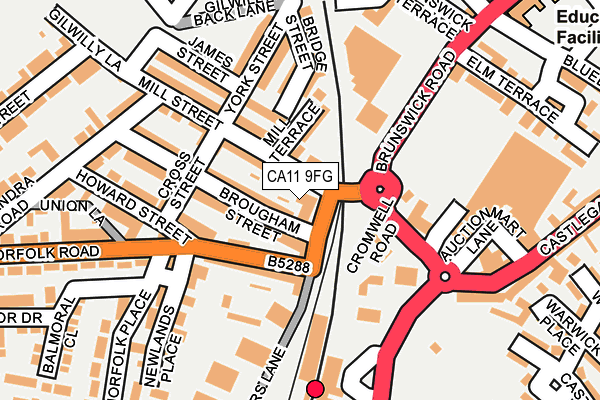 CA11 9FG map - OS OpenMap – Local (Ordnance Survey)
