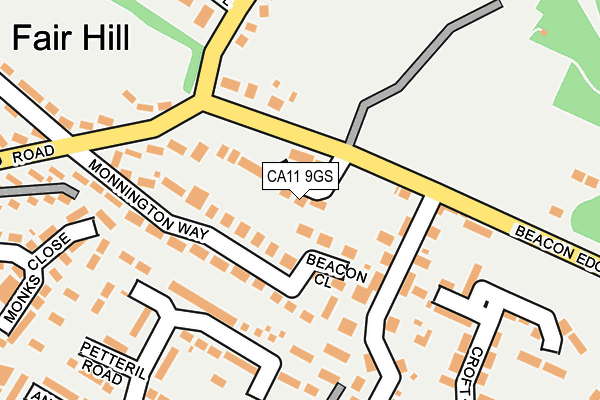 CA11 9GS map - OS OpenMap – Local (Ordnance Survey)