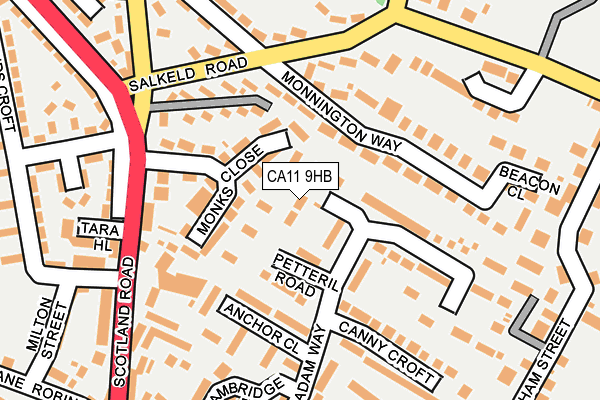 CA11 9HB map - OS OpenMap – Local (Ordnance Survey)