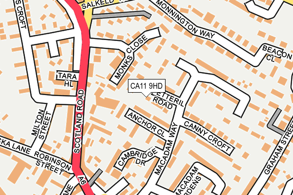 CA11 9HD map - OS OpenMap – Local (Ordnance Survey)