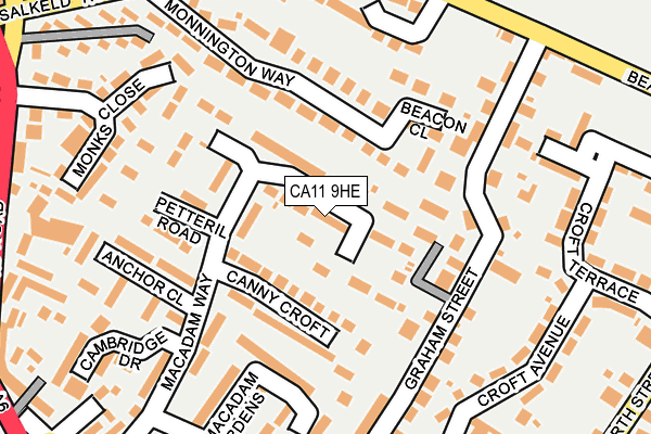 CA11 9HE map - OS OpenMap – Local (Ordnance Survey)