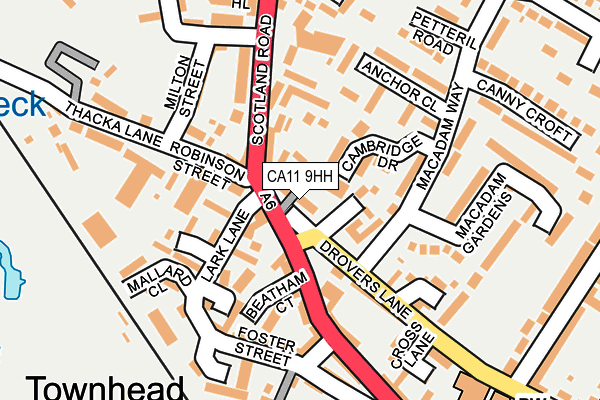 CA11 9HH map - OS OpenMap – Local (Ordnance Survey)