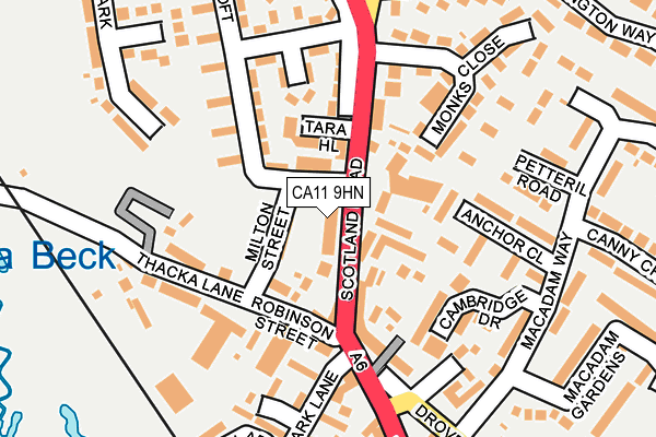 CA11 9HN map - OS OpenMap – Local (Ordnance Survey)