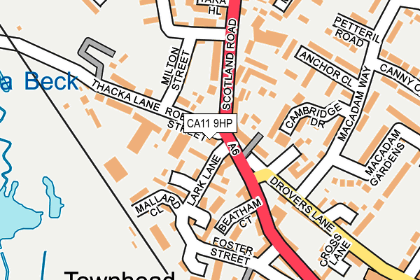 CA11 9HP map - OS OpenMap – Local (Ordnance Survey)