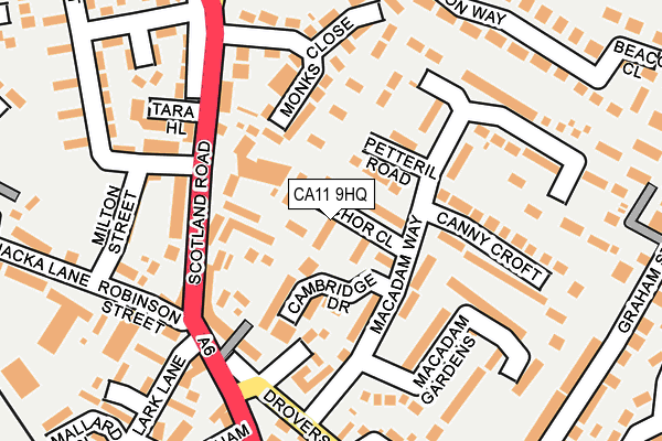 CA11 9HQ map - OS OpenMap – Local (Ordnance Survey)