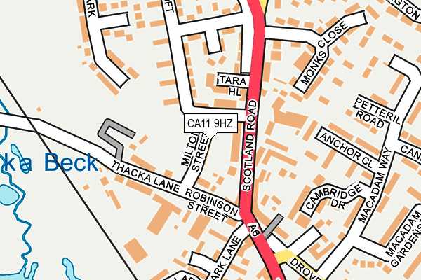 CA11 9HZ map - OS OpenMap – Local (Ordnance Survey)