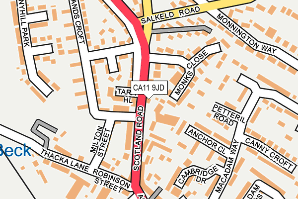 CA11 9JD map - OS OpenMap – Local (Ordnance Survey)