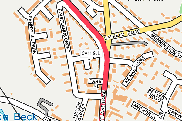 CA11 9JL map - OS OpenMap – Local (Ordnance Survey)