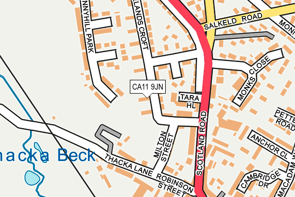 CA11 9JN map - OS OpenMap – Local (Ordnance Survey)