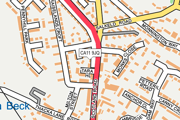 CA11 9JQ map - OS OpenMap – Local (Ordnance Survey)