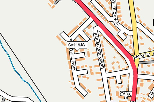 CA11 9JW map - OS OpenMap – Local (Ordnance Survey)