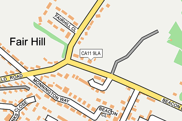 CA11 9LA map - OS OpenMap – Local (Ordnance Survey)