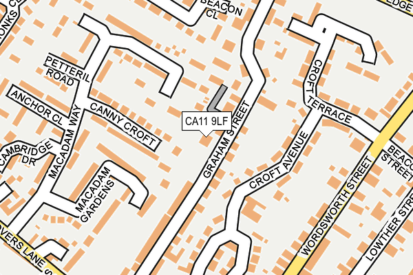 CA11 9LF map - OS OpenMap – Local (Ordnance Survey)