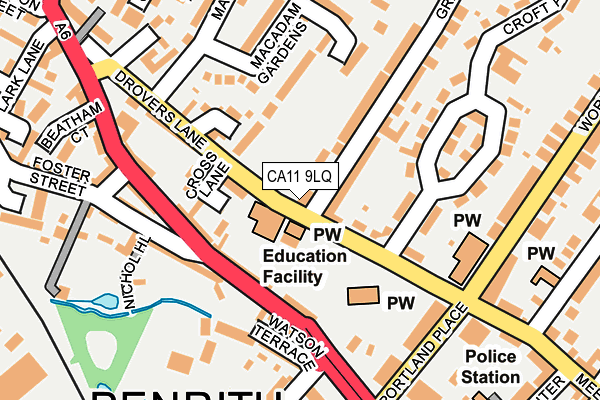 CA11 9LQ map - OS OpenMap – Local (Ordnance Survey)