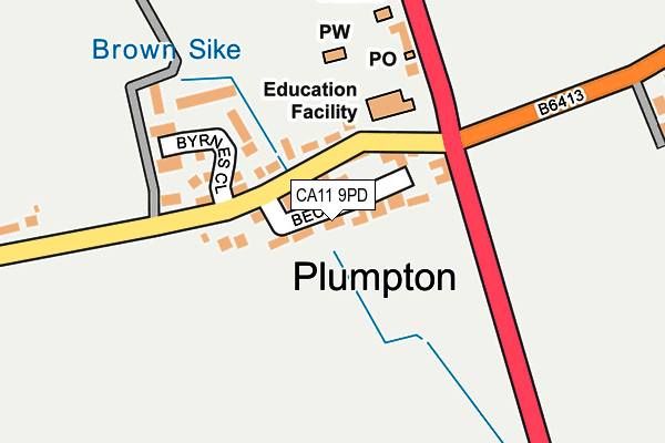 CA11 9PD map - OS OpenMap – Local (Ordnance Survey)