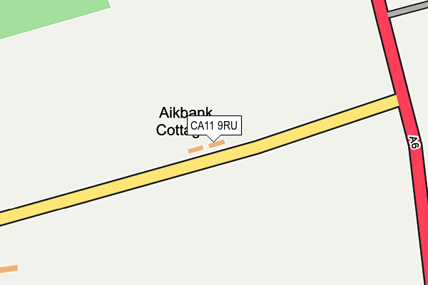 CA11 9RU map - OS OpenMap – Local (Ordnance Survey)