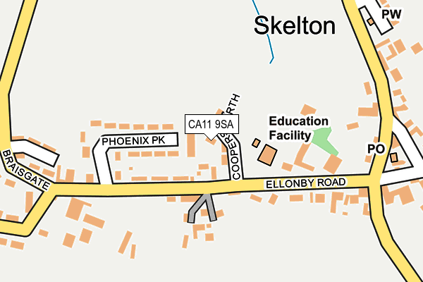 CA11 9SA map - OS OpenMap – Local (Ordnance Survey)