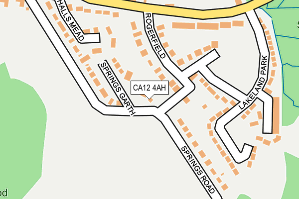 CA12 4AH map - OS OpenMap – Local (Ordnance Survey)
