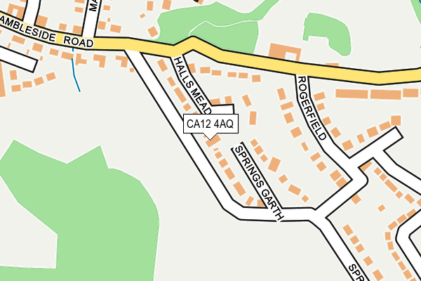 CA12 4AQ map - OS OpenMap – Local (Ordnance Survey)